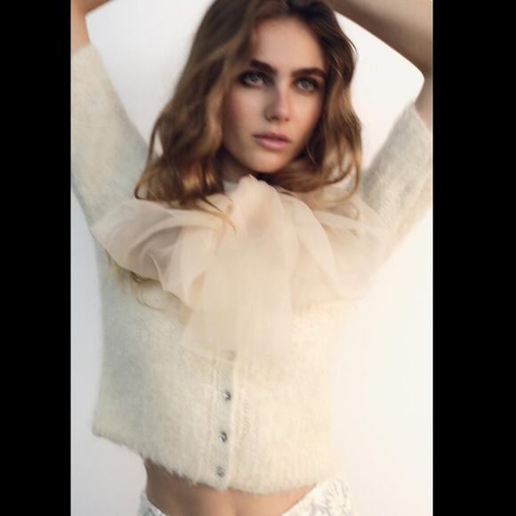 RARE!!! ZARA Wool-Blend Knit Top NWT - Picture 12 of 16